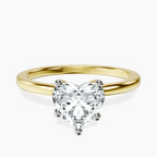 14kt Yellow Gold Four Prong Solitaire 1.5mm Lab Diamond Ring front image