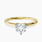 18kt Yellow Gold Four Prong Solitaire 1.5mm Lab Diamond Ring front image