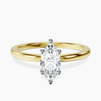 18kt Yellow Gold Four Prong Solitaire 1.5mm Lab Diamond Ring front image