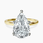 14kt Yellow Gold Four Prong Solitaire 1.5mm Lab Diamond Ring front image