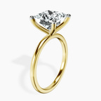 18kt Yellow Gold Four Prong Solitaire 1.5mm Lab Diamond Ring standing product image one