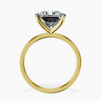 18kt Yellow Gold Four Prong Solitaire 1.5mm Lab Diamond Ring side right image one