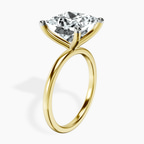 18kt Yellow Gold Four Prong Solitaire 1.5mm Lab Diamond Ring standing product image one