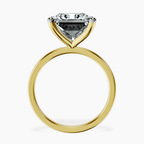 18kt Yellow Gold Four Prong Solitaire 1.5mm Lab Diamond Ring side right image one