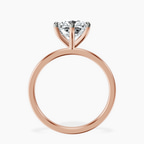 18kt Rose Gold Six Prong Solitaire 1.5mm Lab Diamond Ring side right image one
