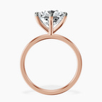 18kt Rose Gold Six Prong Solitaire 1.5mm Lab Diamond Ring side right image one