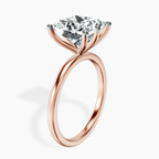 18kt Rose Gold Six Prong Solitaire 1.5mm Lab Diamond Ring standing product image one