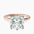 18kt Rose Gold Six Prong Solitaire 1.5mm Lab Diamond Ring front image