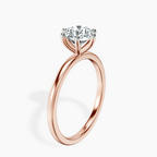 1.41 ct. round Six Prong Ring in 18kt rose gold standing product image one