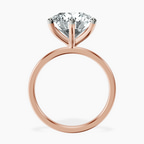 14kt Rose Gold Six Prong Solitaire 1.5mm Lab Diamond Ring side right image one