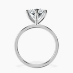 Platinum Six Prong Solitaire 1.5mm Lab Diamond Ring side right image one