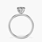 Platinum Six Prong Solitaire 1.5mm Lab Diamond Ring side right image one