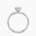 Platinum Six Prong Solitaire 1.5mm Lab Diamond Ring side right image one