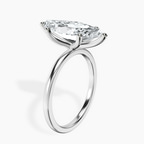 Platinum Six Prong Solitaire 1.5mm Lab Diamond Ring standing product image one