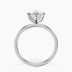 Platinum Six Prong Solitaire 1.5mm Lab Diamond Ring side right image one