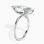 Platinum Six Prong Solitaire 1.5mm Lab Diamond Ring standing product image one