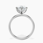 Platinum Six Prong Solitaire 1.5mm Lab Diamond Ring side right image one