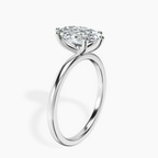 Platinum Six Prong Solitaire 1.5mm Lab Diamond Ring standing product image one