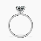 Platinum Six Prong Solitaire 1.5mm Lab Diamond Ring side right image one