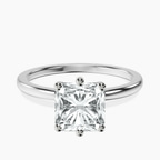 Platinum Six Prong Solitaire 1.5mm Lab Diamond Ring front image