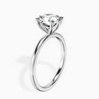 Platinum Six Prong Solitaire 1.5mm Lab Diamond Ring standing product image one