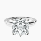 Platinum Six Prong Solitaire 1.5mm Lab Diamond Ring front image
