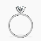 9ct White Gold Six Prong Solitaire 1.5mm Lab Diamond Ring side right image one
