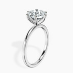2.82 ct. round Six Prong Ring in 10kt white gold standing product image one