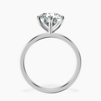 2.82 ct. round Six Prong Ring in 10kt white gold side right image one
