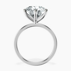 Platinum Six Prong Solitaire 1.5mm Lab Diamond Ring side right image one
