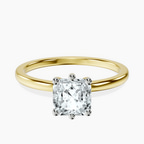 18kt Yellow Gold Six Prong Solitaire 1.5mm Lab Diamond Ring front image