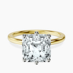 14kt Yellow Gold Six Prong Solitaire 1.5mm Lab Diamond Ring front image