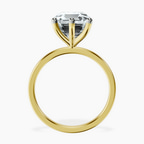 18kt Yellow Gold Six Prong Solitaire 1.5mm Lab Diamond Ring side right image one