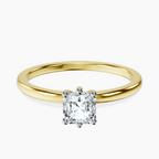 18kt Yellow Gold Six Prong Solitaire 1.5mm Lab Diamond Ring front image