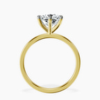14kt Yellow Gold Six Prong Solitaire 1.5mm Lab Diamond Ring side right image one