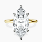 18kt Yellow Gold Six Prong Solitaire 1.5mm Lab Diamond Ring front image