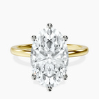 18kt Yellow Gold Six Prong Solitaire 1.5mm Lab Diamond Ring front image