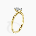 18kt Yellow Gold Six Prong Solitaire 1.5mm Lab Diamond Ring standing product image one