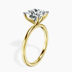 2.80 ct. princess Six Prong Ring in 10kt yellow gold standing product image one