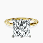 14kt Yellow Gold Six Prong Solitaire 1.5mm Lab Diamond Ring front image