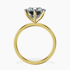 14kt Yellow Gold Six Prong Solitaire 1.5mm Lab Diamond Ring side right image one