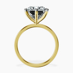 18kt Yellow Gold Six Prong Solitaire 1.5mm Lab Diamond Ring side right image one
