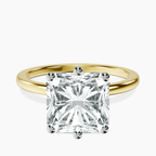 14kt Yellow Gold Six Prong Solitaire 1.5mm Lab Diamond Ring front image