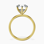 14kt Yellow Gold Six Prong Solitaire 1.5mm Lab Diamond Ring side right image one