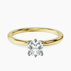 10kt Yellow Gold Six Prong Solitaire 1.5mm Lab Diamond Ring front image