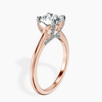 1.41 ct. round Agnes Solitaire Ring in 14kt rose gold standing product image one