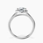 Platinum Harriet Halo 1.5mm Lab Diamond Ring side right image one