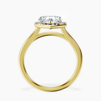 10kt Yellow Gold Harriet Halo 1.5mm Lab Diamond Ring side right image one