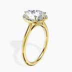 2.70 ct. heart Harriet Ring in 10kt yellow gold standing product image one