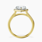 2.70 ct. heart Harriet Ring in 10kt yellow gold side right image one